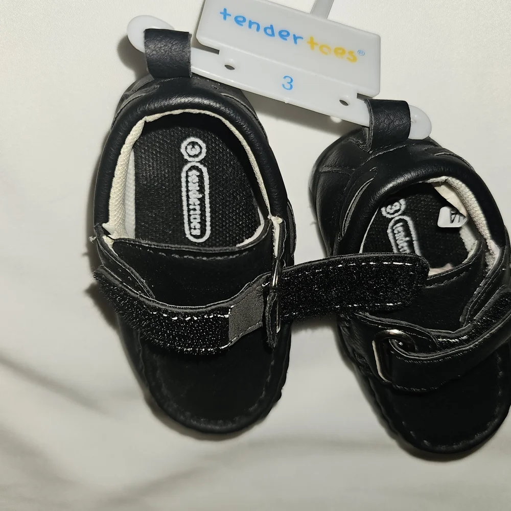 Classic Black Baby Walker Shoes